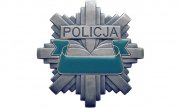 Obraz przedstawia logo Policji z napisem POLICJA