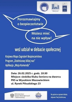 obraz przedstawia plakat debaty społecznej