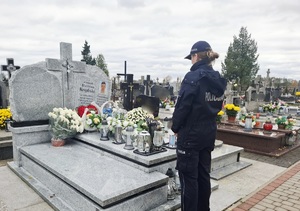 obraz przedstawia cmętarz