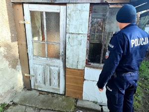 obraz przedstawia policjanta