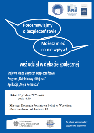 obraz przedstawia plakat debaty