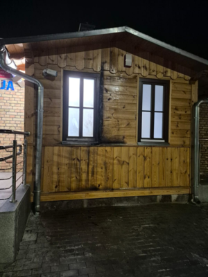 podpalony posterunek