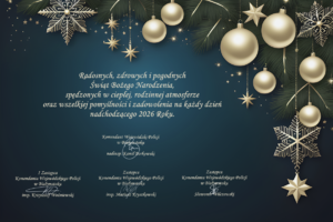 obraz przedstawia kartkę świąteczną