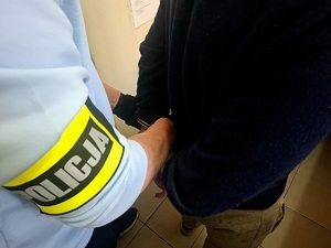 obraz przedstawia napis policja