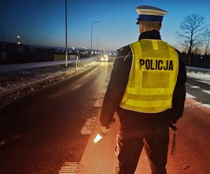 obraz przedstawia policjanta