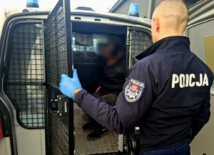 obraz przedstawia policjanta