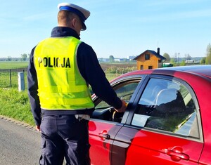 obraz przedstawia policjanta